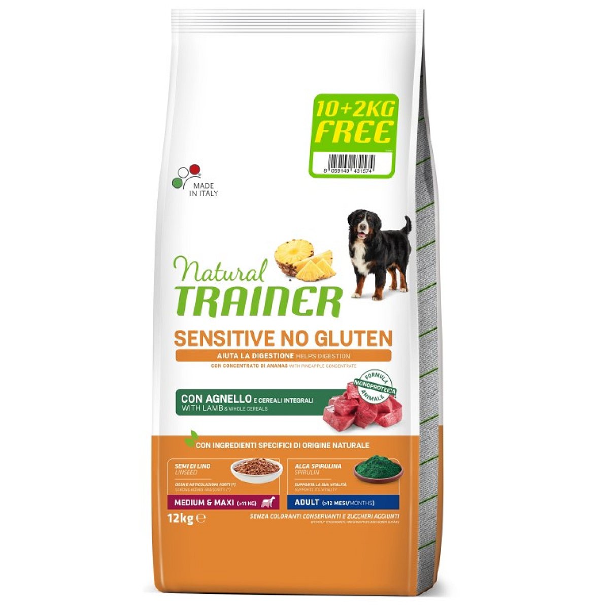 Natural Trainer SENSITIVE No Gluten Adult jehneci 12kg