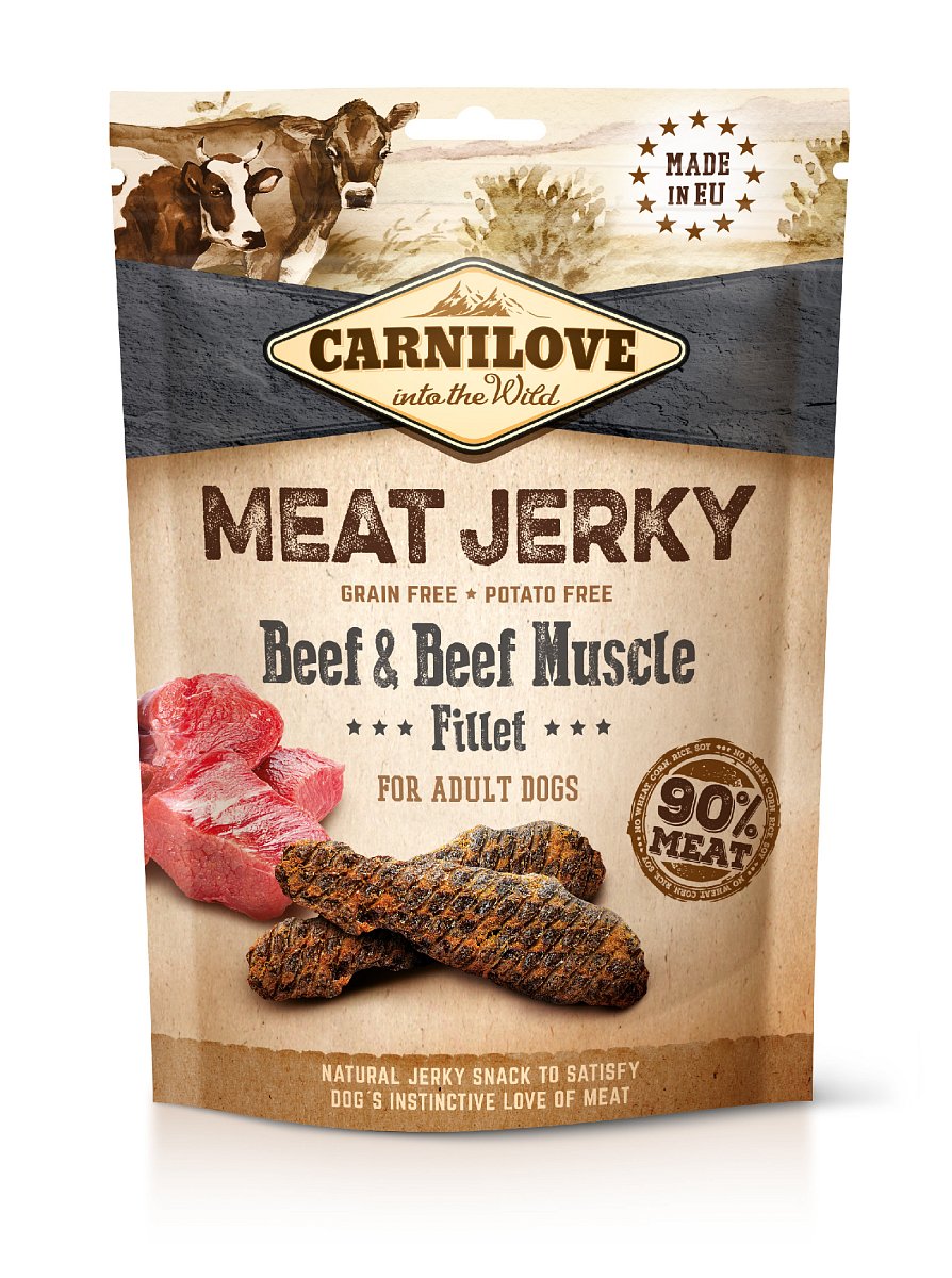 Carnilove Jerky hovězí filet 100 g