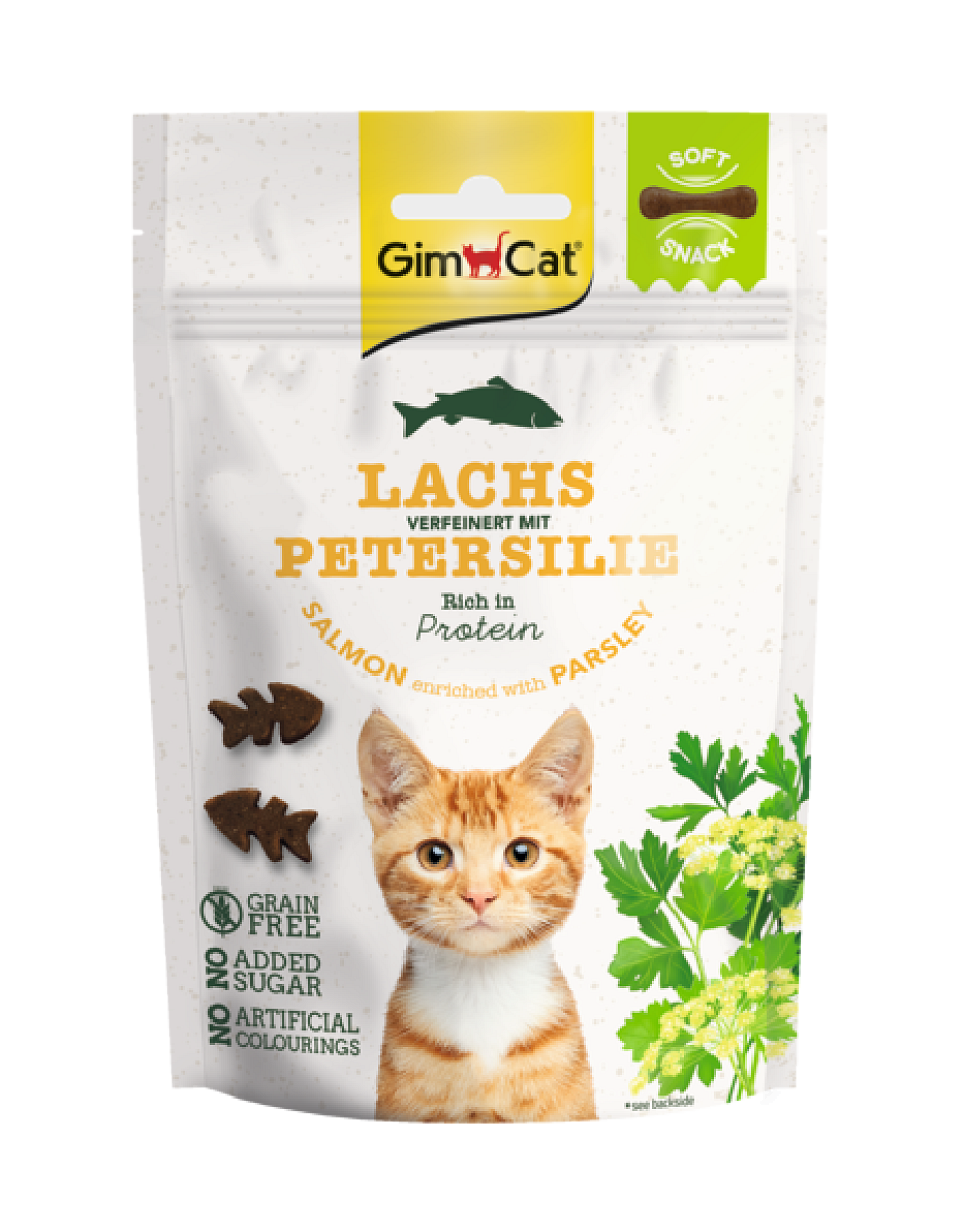 Gimcat Soft Snacks Losos s petrzeli 60g EXPIRACE duben (28.04.2025)