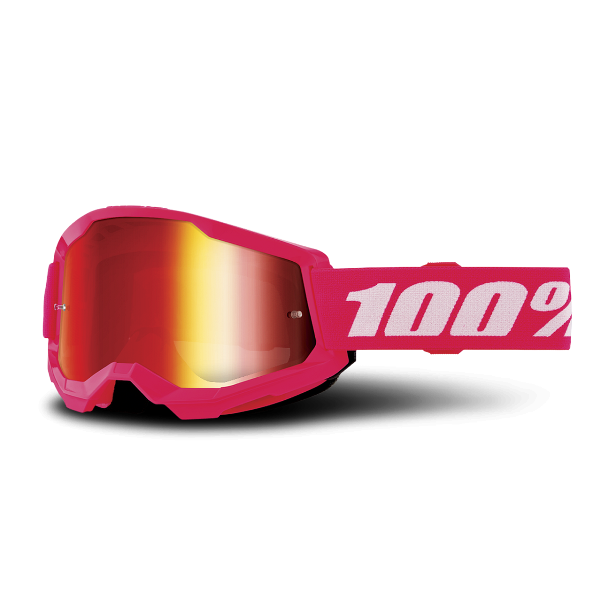Motokrosové Brýle 100% Strata 2 Dětské Růžovo-Červená