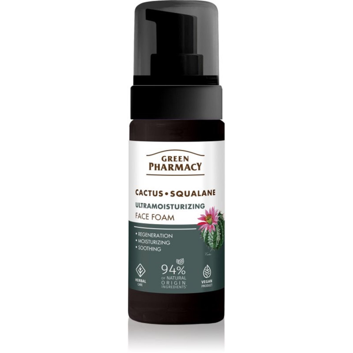 Green Pharmacy Cactus & Squalane Face Foam hydratační pěna 150 ml