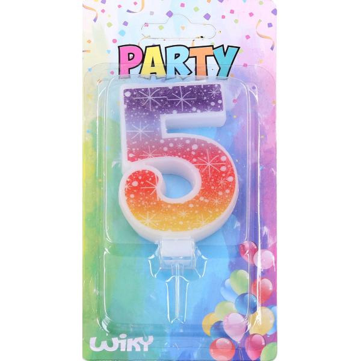 Párty svíčka číslo 5 Hvězdy