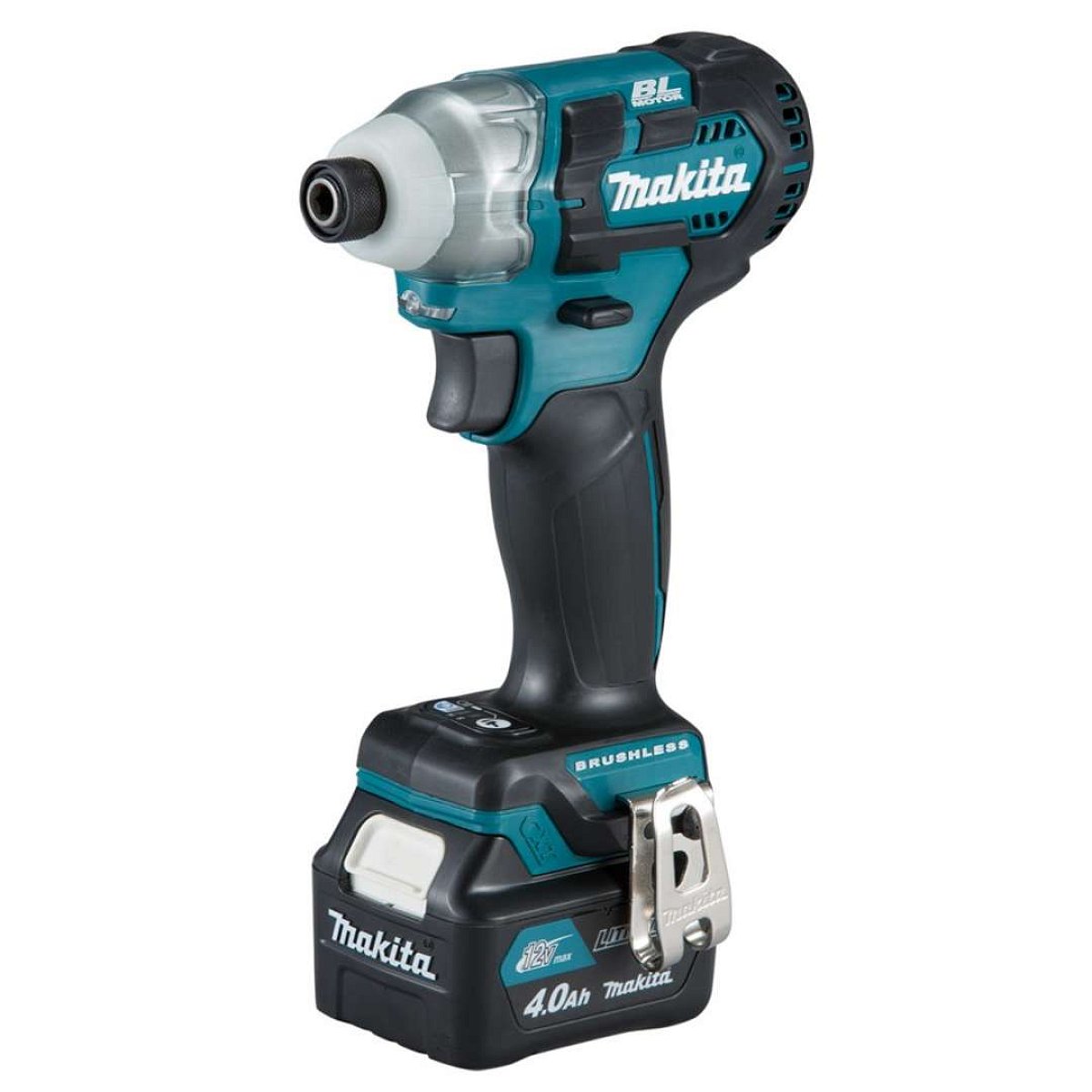 Makita Nářadí - 12V AKU rázový šroubovák, 2x aku Li-ion CXT 2,0 Ah, nabíječka TD111DSAE