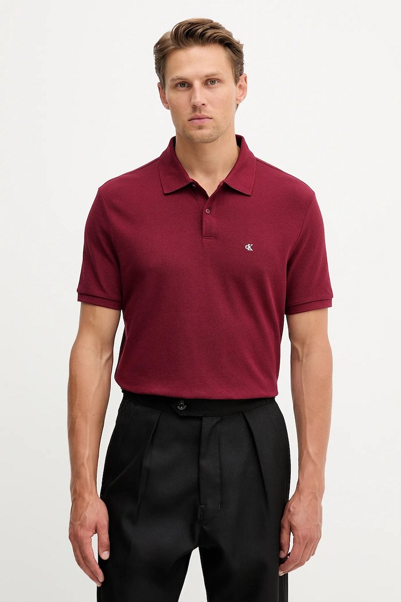 Bavlněné polo tričko Calvin Klein Jeans pánské, bílá barva, LV040EM269
