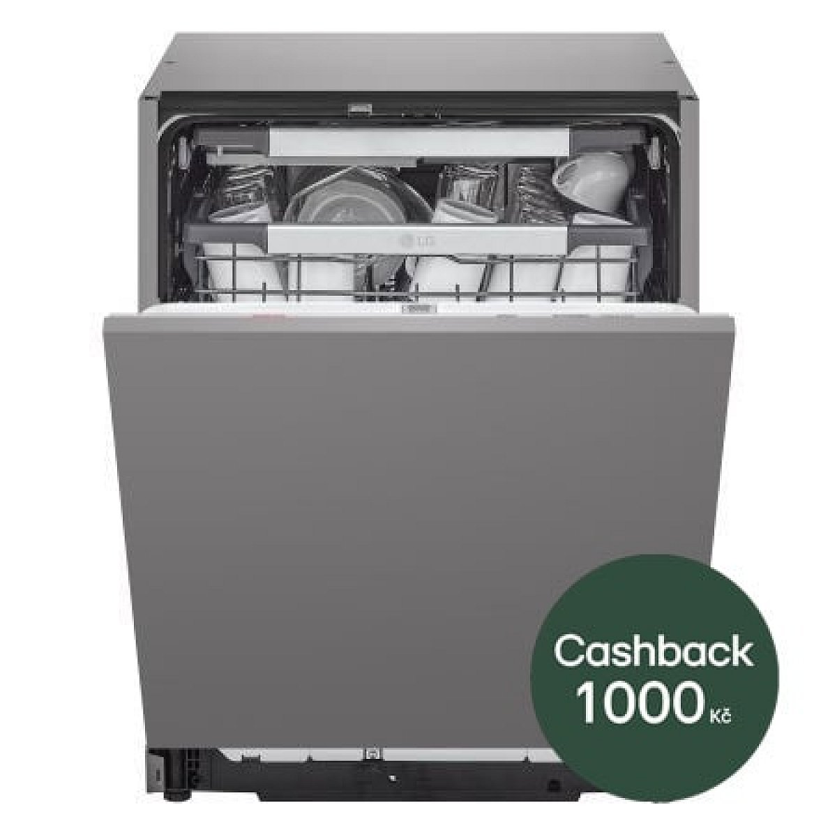 Vestavná parní myčka nádobí LG- A -14 sad nádobí QuadWash™- Noble Steel