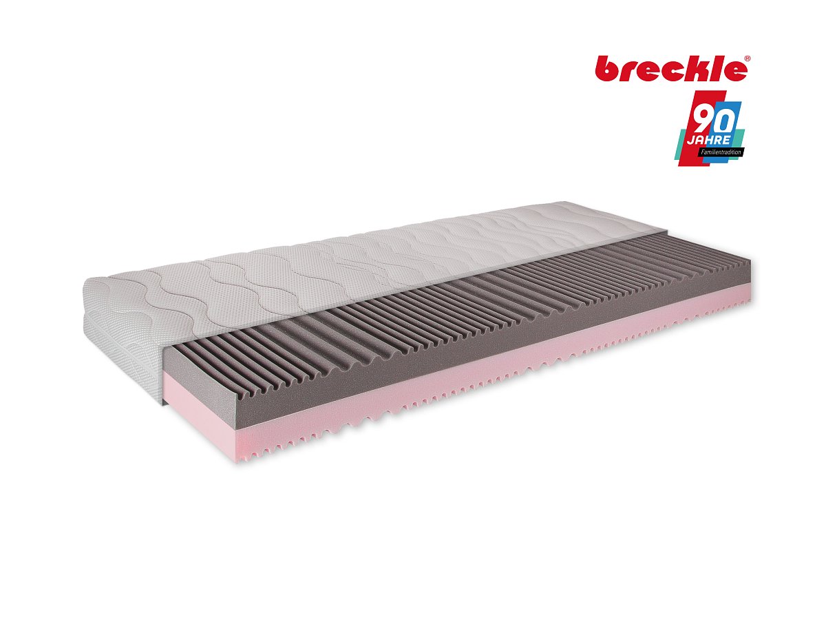Breckle 7-Zonen Kaltschaum-Matratze »Duo Plus« (H3 / H4, 90 x 190 cm)