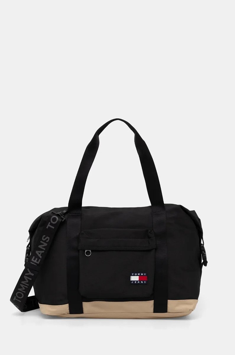 Taška Tommy Jeans černá barva, AM0AM13322