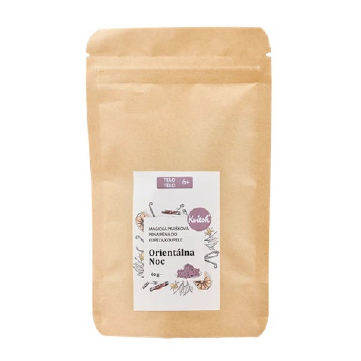 Kvitok Magická pěna do koupele Orientální noc Obsah balení: 60 g