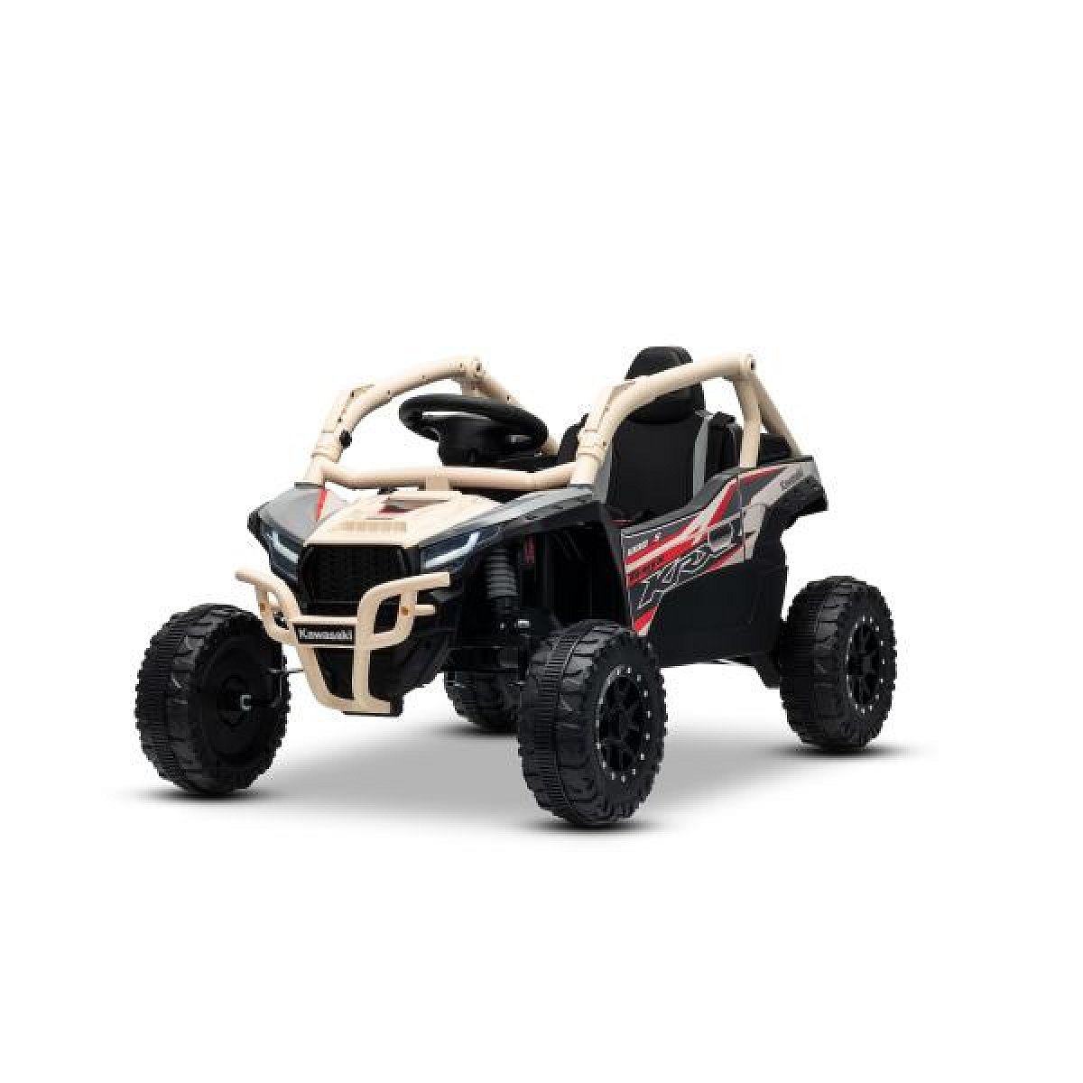 Elektrické autíčko Kawasaki TERYX KRX 1000 12V, khaki, jednomístné, odpružená zadní náprava
