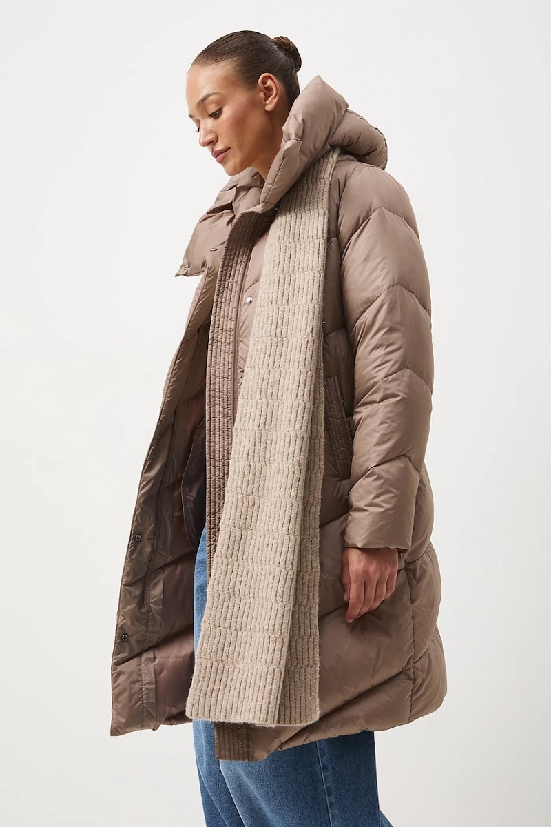 Péřový kabát Medicine tyrkysová barva