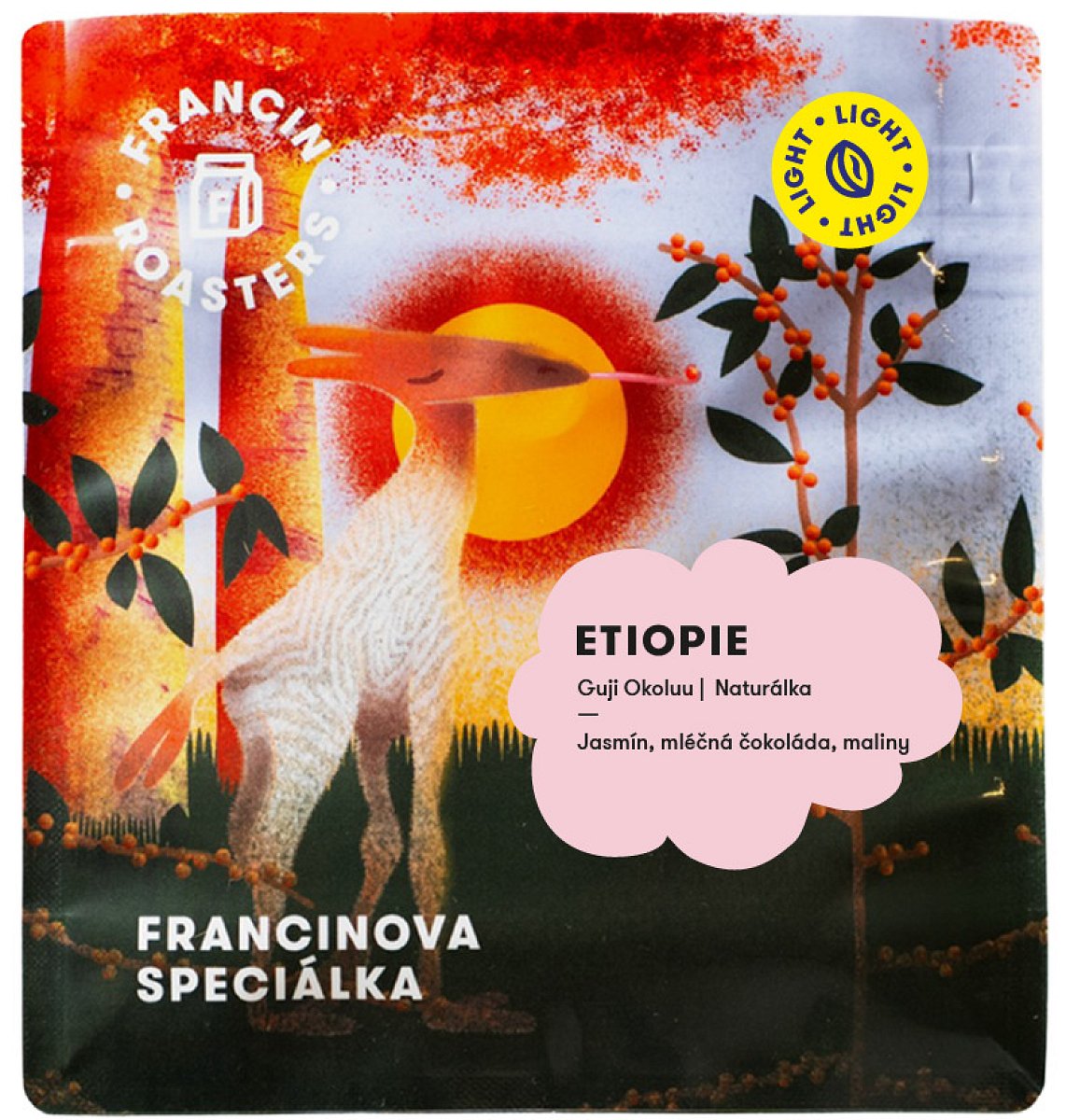 Kafe Francin Etiopie Guji Okoluu 250 g