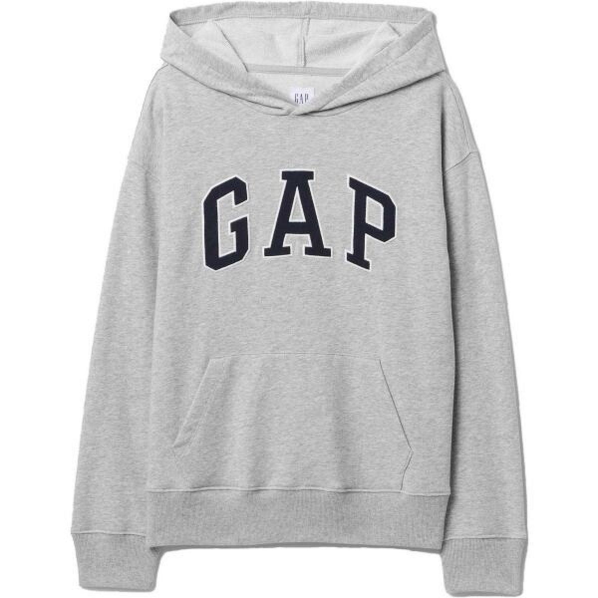 GAP V-FRCH FT BAS HERITAGE LOGO PO Chlapecká mikina, šedá, velikost