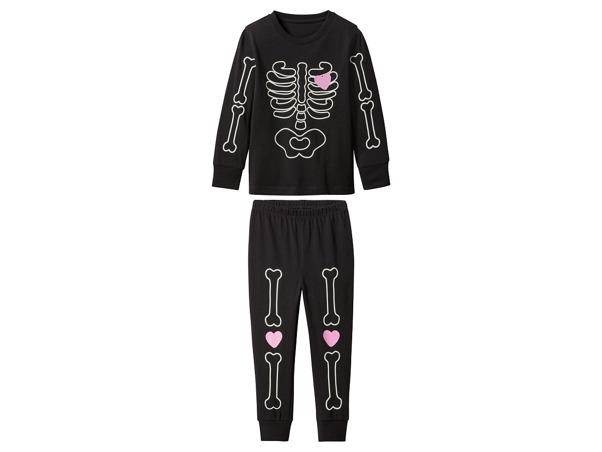 lupilu® Dívčí pyžamo na Halloween (černá, 110/116)