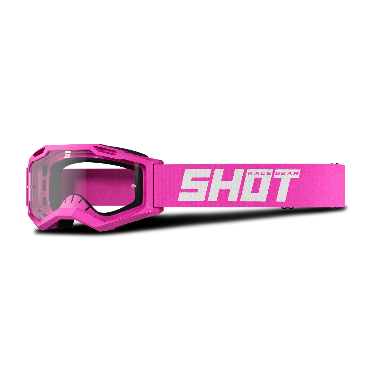 Motokrosové Brýle Shot Assault 2.0 Solid Neonovo-Růžová