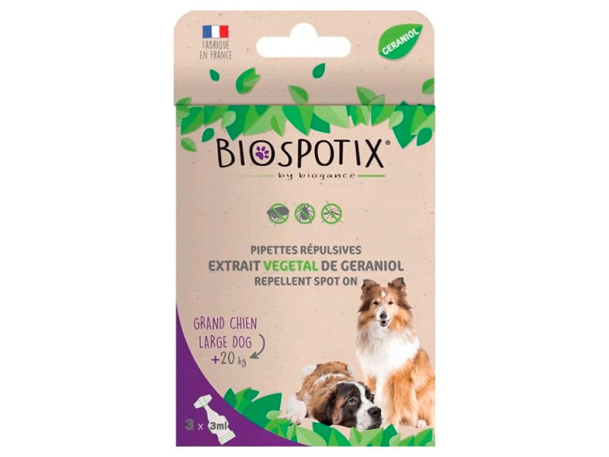 BIOGANCE Biospotix spot-on pro psy L-XL s repelentním účinkem 3x3 ml