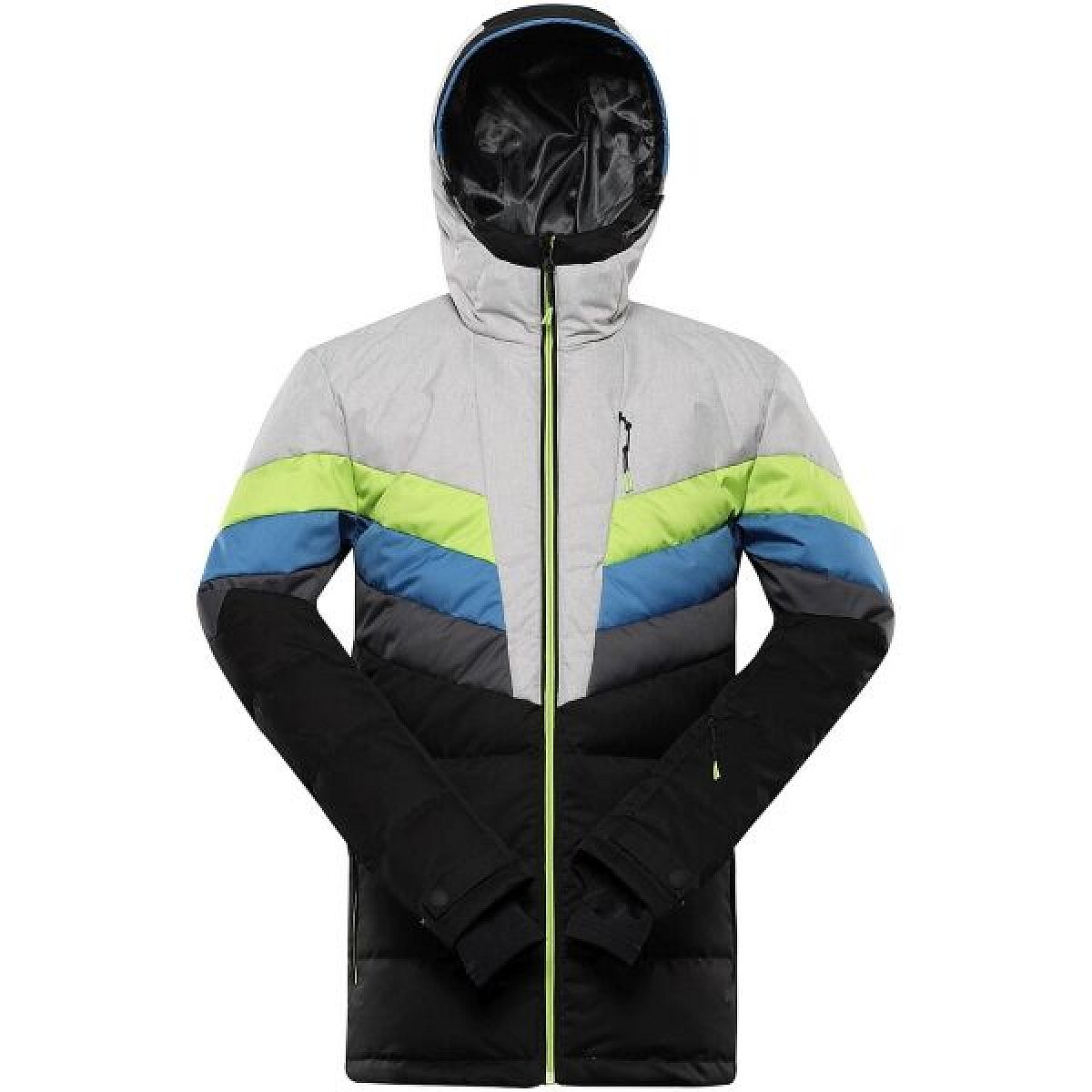 ALPINE PRO FEEDR Pánská lyžařská bunda, černá, velikost