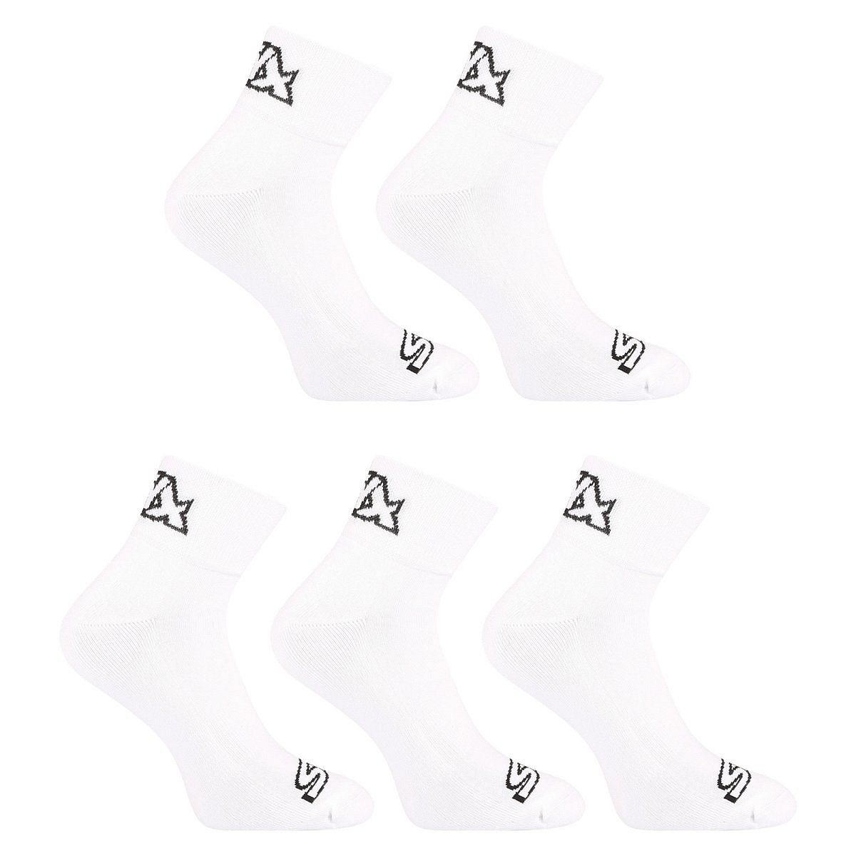 Styx 5PACK ponožky kotníkové bílé (5HK1061) L