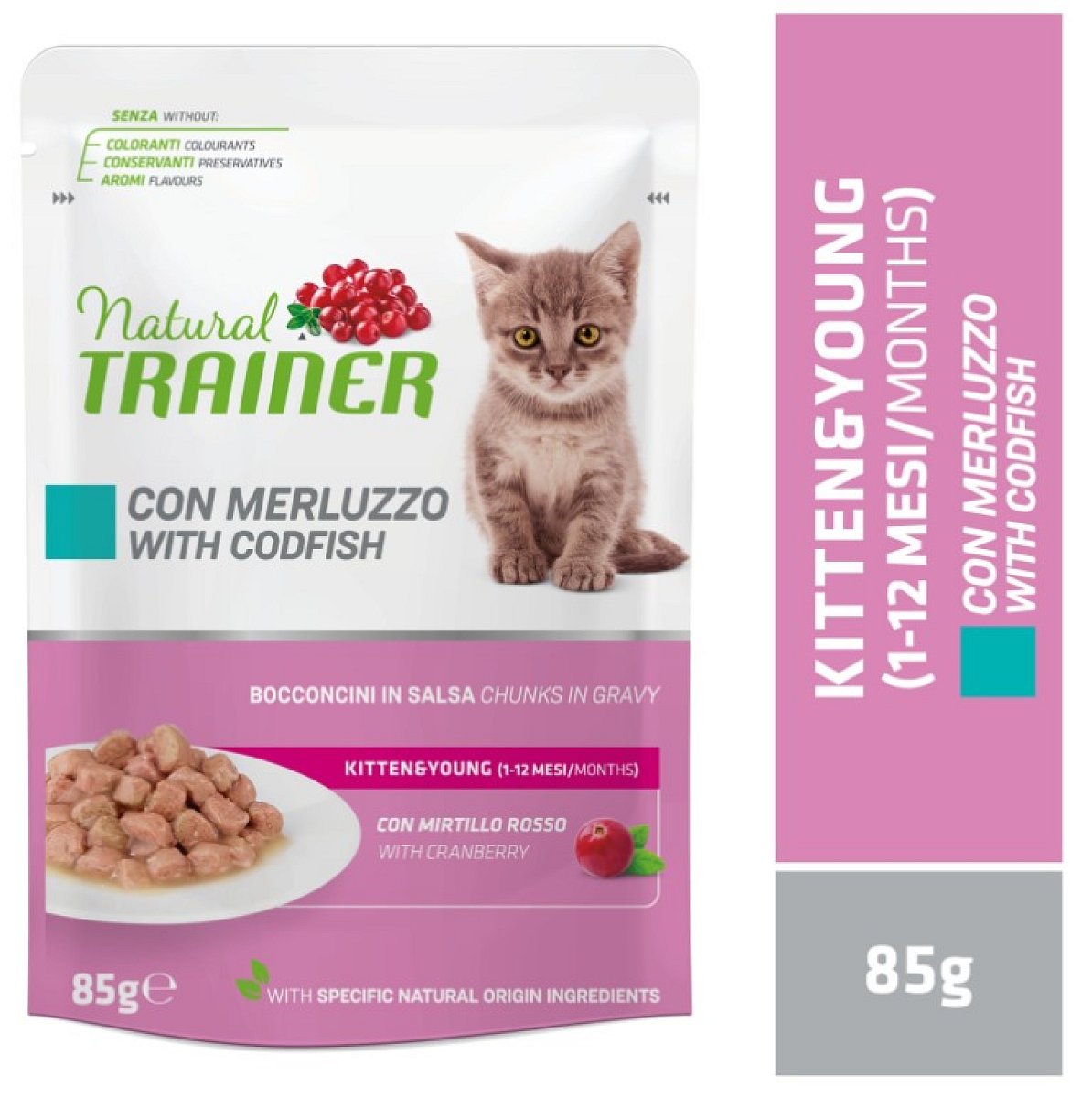 Natural Trainer Trainer Natural kapsička Cat Kitten&Young treska 85 g