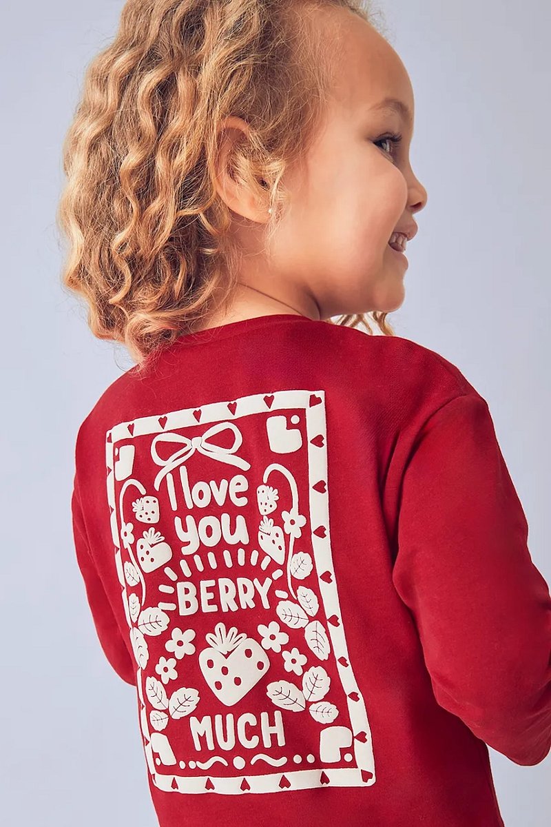 Dětské bavlněné tričko s dlouhým rukávem Mayoral červená barva, 4005