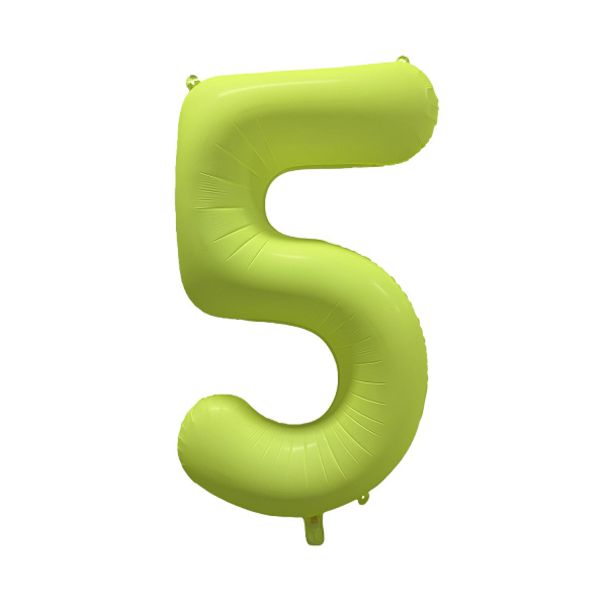 Fóliový balón narozeninové číslo 5 - Neon žlutá 86 cm