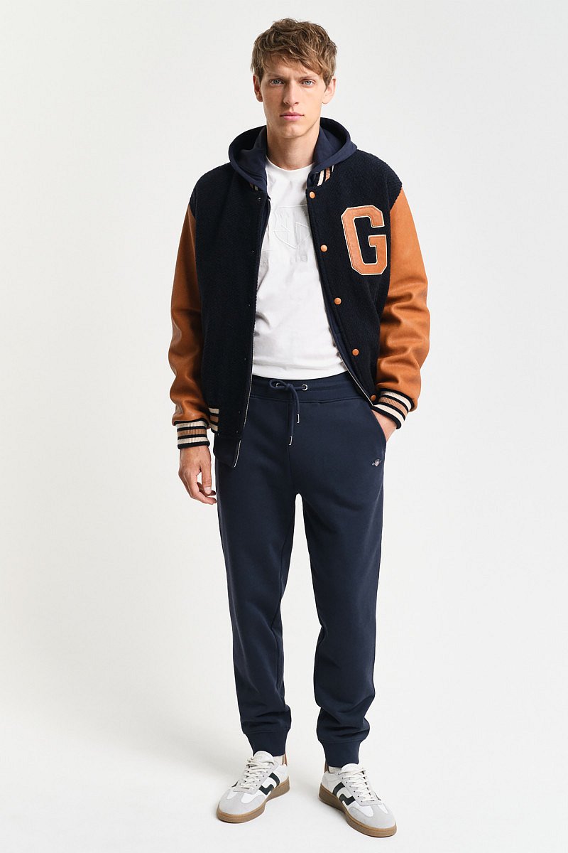 TEPLÁKY GANT REG SHIELD SWEATPANTS EVENING BLUE