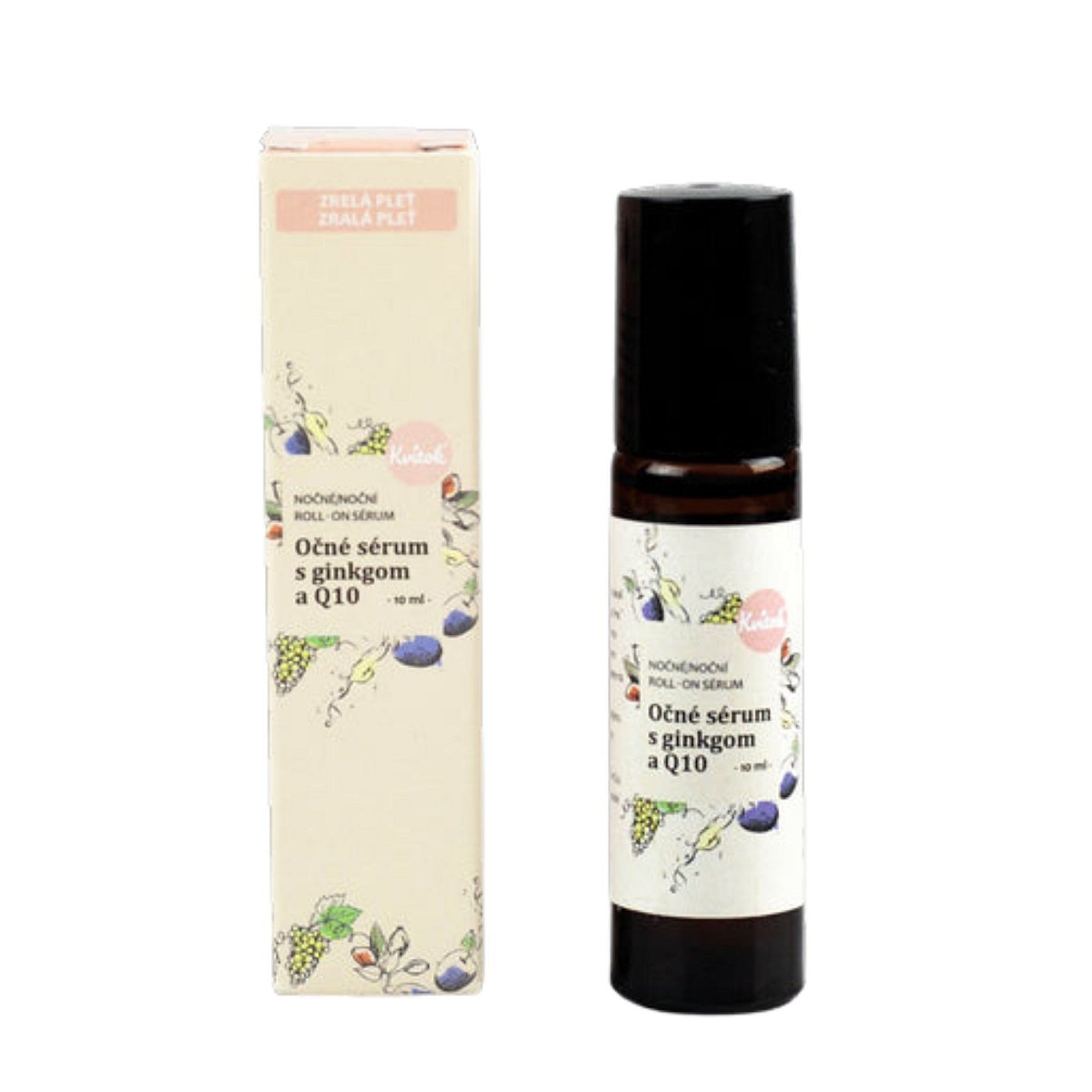 Kvitok Roll-on sérum na oční okolí s koenzymem Q10 - noční 10 ml