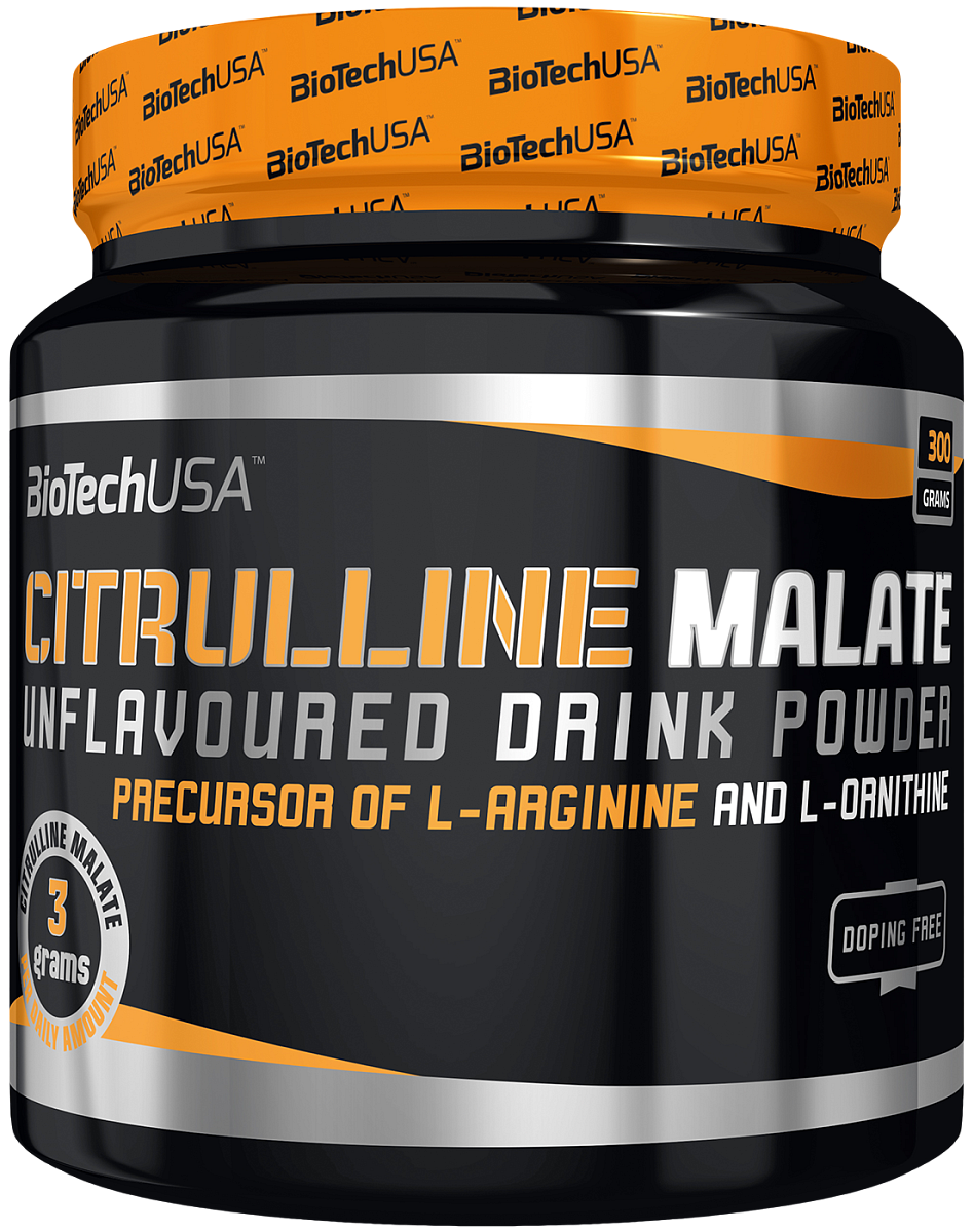 BioTech USA Citrulline Malate 300 g zelené jablko