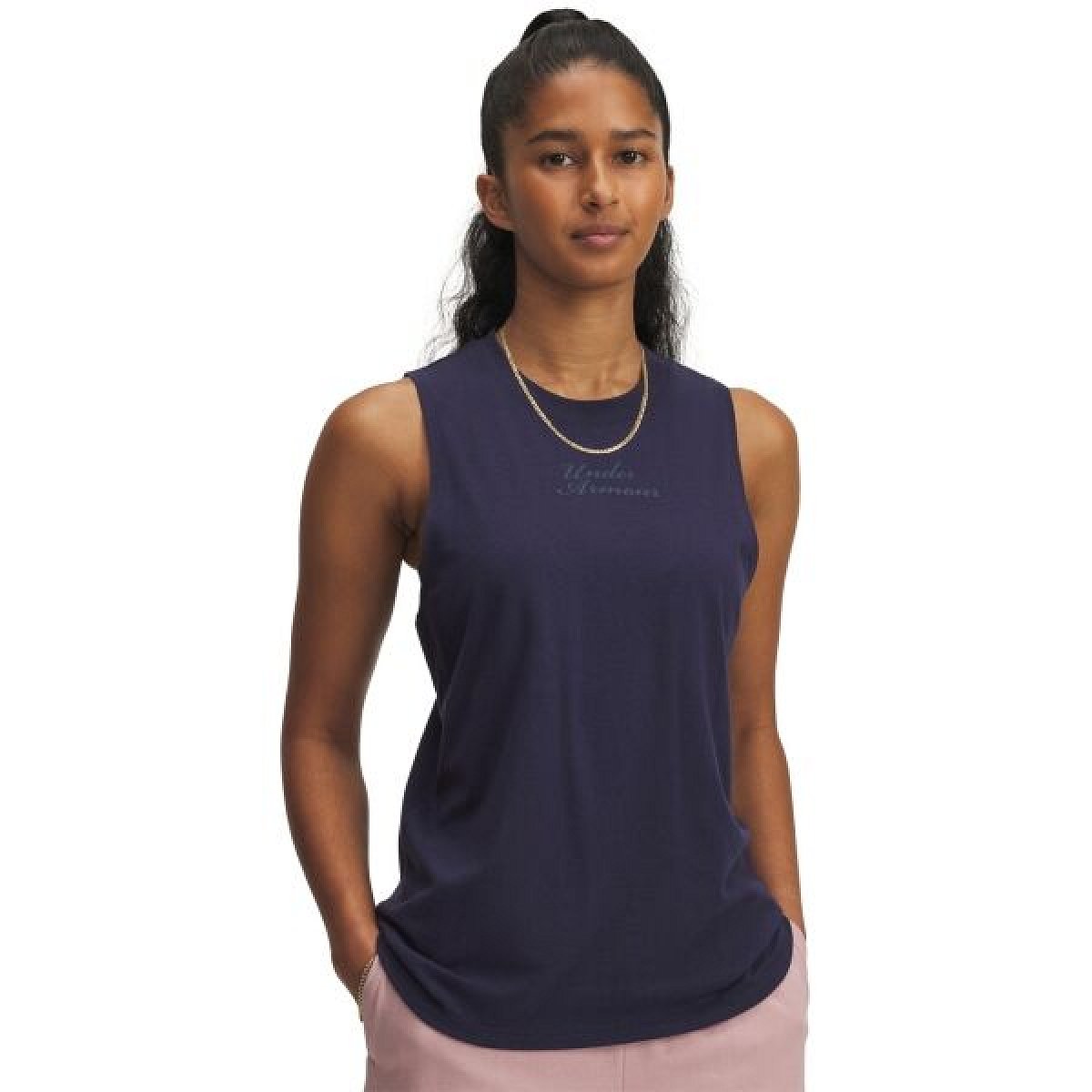 Under Armour VARSITY TANK Dámské tílko, tmavě modrá, velikost S