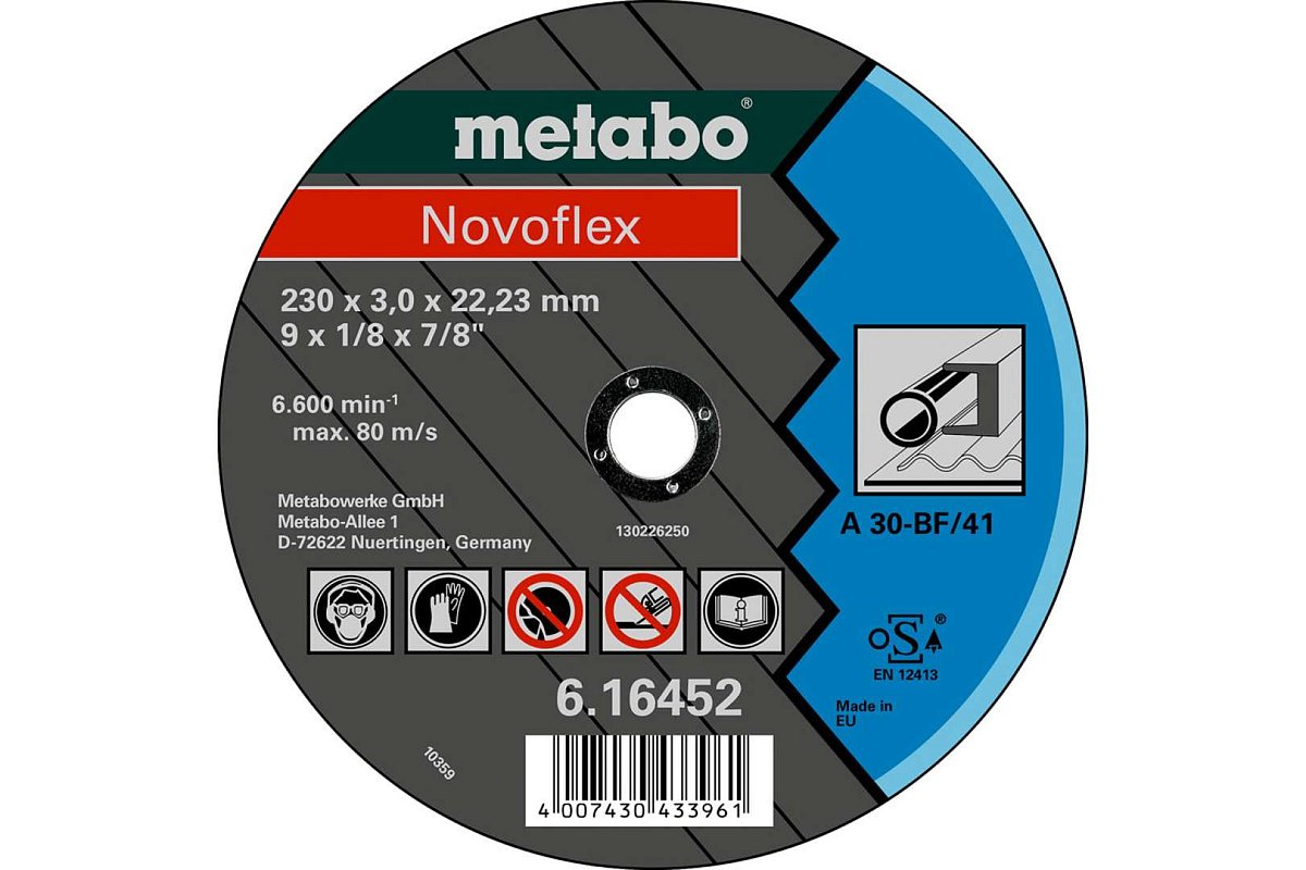 Metabo Příslušenství - Řezný kotouč na ocel 180x22,23 mm 616450000