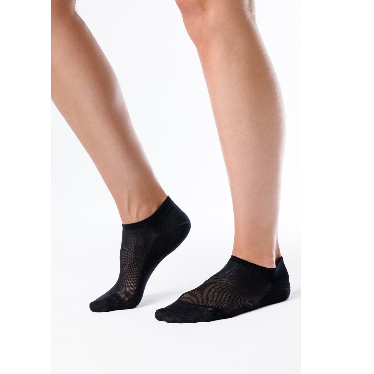 Barefoot ponožky do tenisek SMESH Black - 2 pack