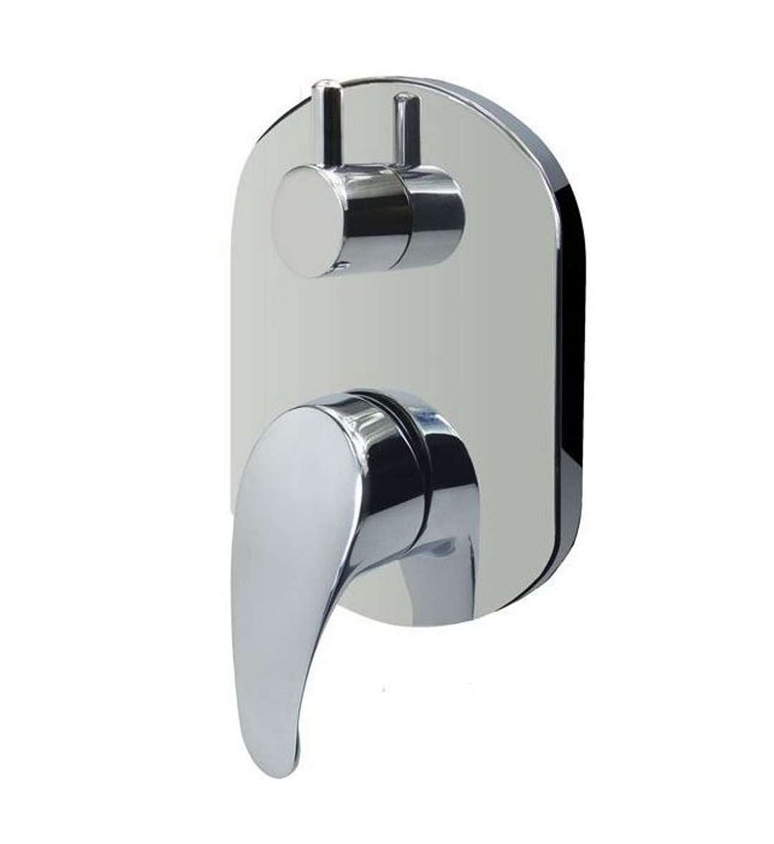 Mereo Sonáta - Baterie pod omítku, pro 2 spotřebiče, s tělesem, chrom CB60106B
