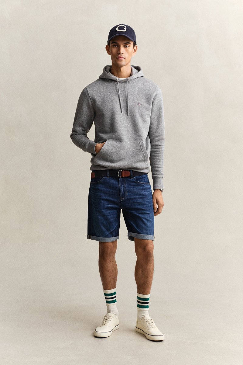 ŠORTKY GANT REG JEANS SHORTS MID BLUE WORN IN