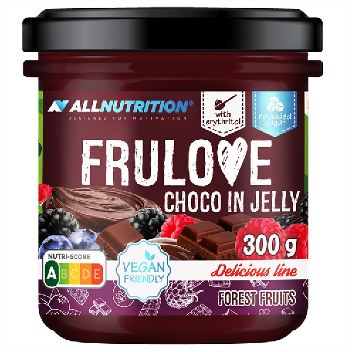 Frulove Choco In Jelly Forest Fruits (Lesní Plody)