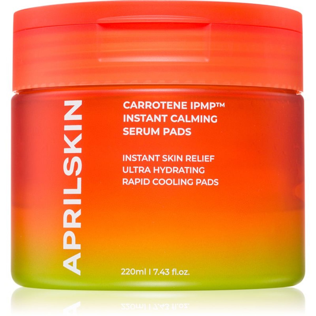 APRILSKIN Carrotene IPMP Instant Calming Serum Pads čisticí tampónky se zklidňujícím účinkem 80 ks