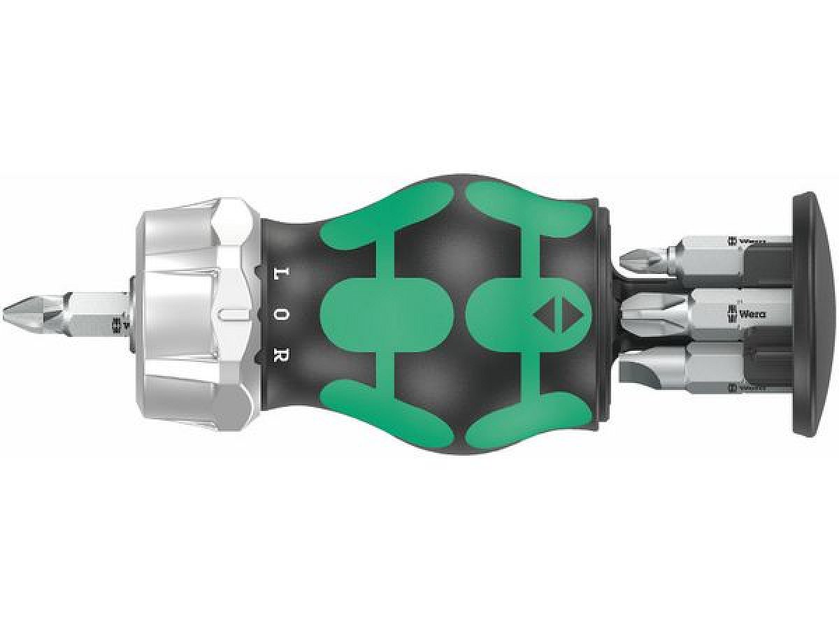 Wera 008885 Ráčnový šroubovák Kraftform Stubby Magazin RA 3