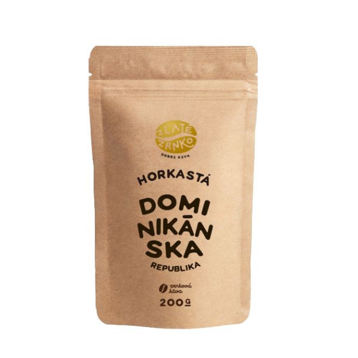 Káva Zlaté Zrnko – Dominikánská republika „HOŘKÁ“ 200 g