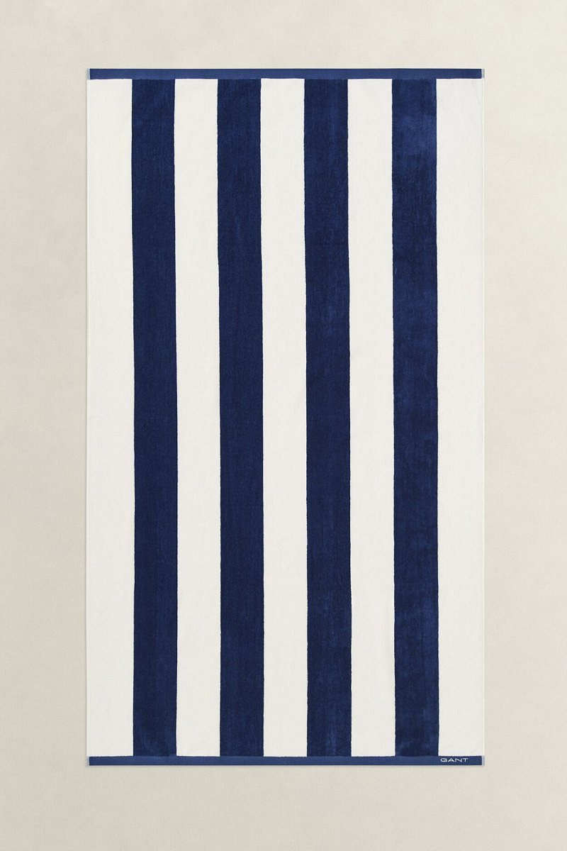 RUČNÍK GANT STRIPE BEACH TOWEL 100X180 VINTAGE BLUE