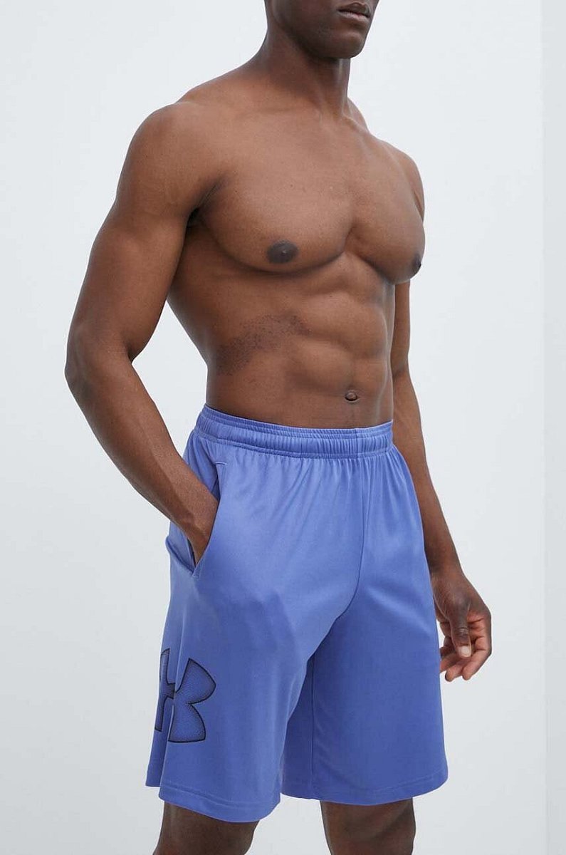 Tréninkové šortky Under Armour Tech Graphic fialová barva, 1306443