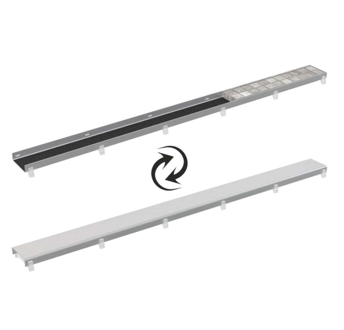 Alcadrain Rošty - Oboustranný rošt DOUBLE 95 cm, nerez DOUBLE-950M