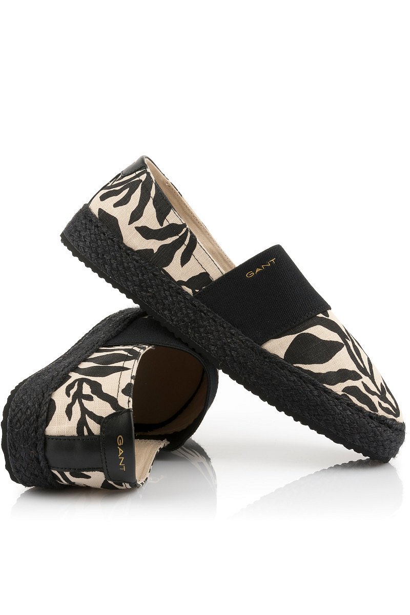 ESPADRILKY GANT RAFFIAVILLE DRY SAND/BLACK