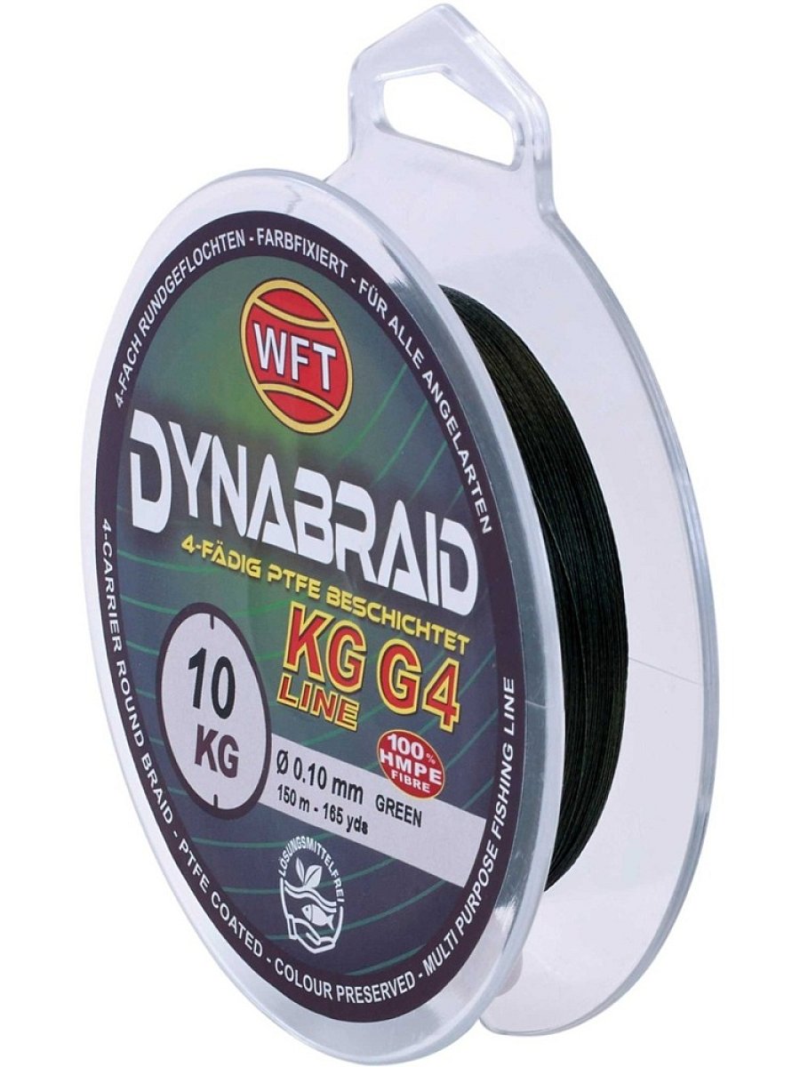 Wft splétaná šňůra round dynamix g4 green 150 m - 0,08 mm 7 kg
