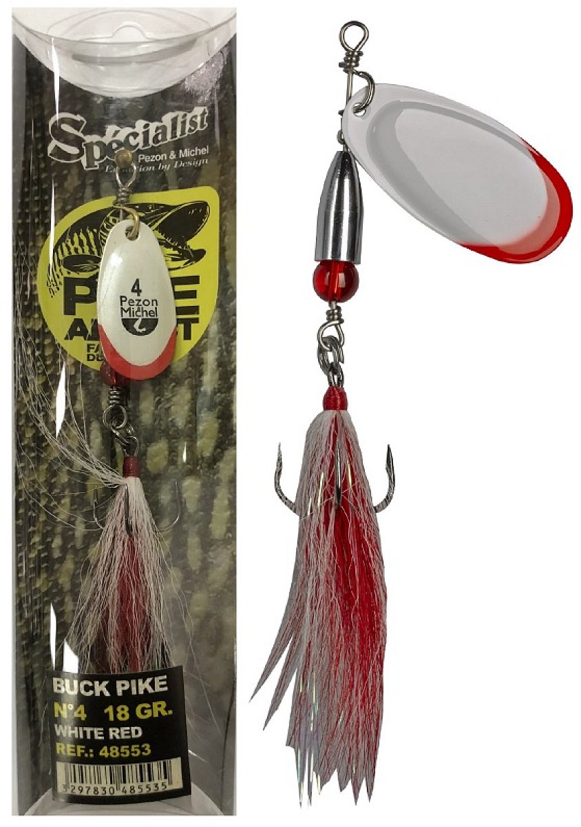 Pezon&michel třpytka buck pike white red - 20 g