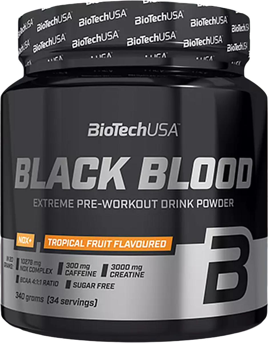BioTech USA Black Blood NOX+ 340 g červený pomeranč