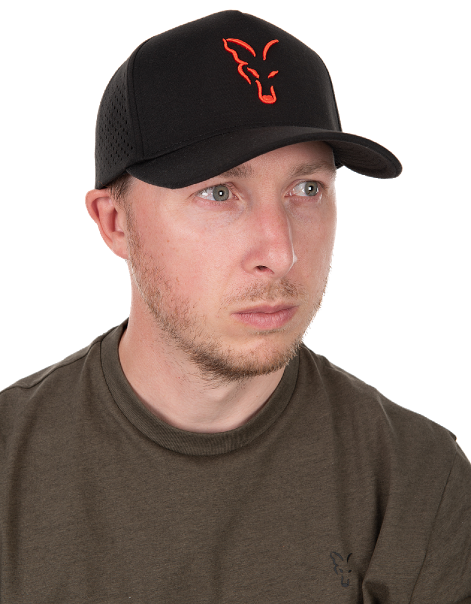 Fox kšiltovka collection baseball cap black orange