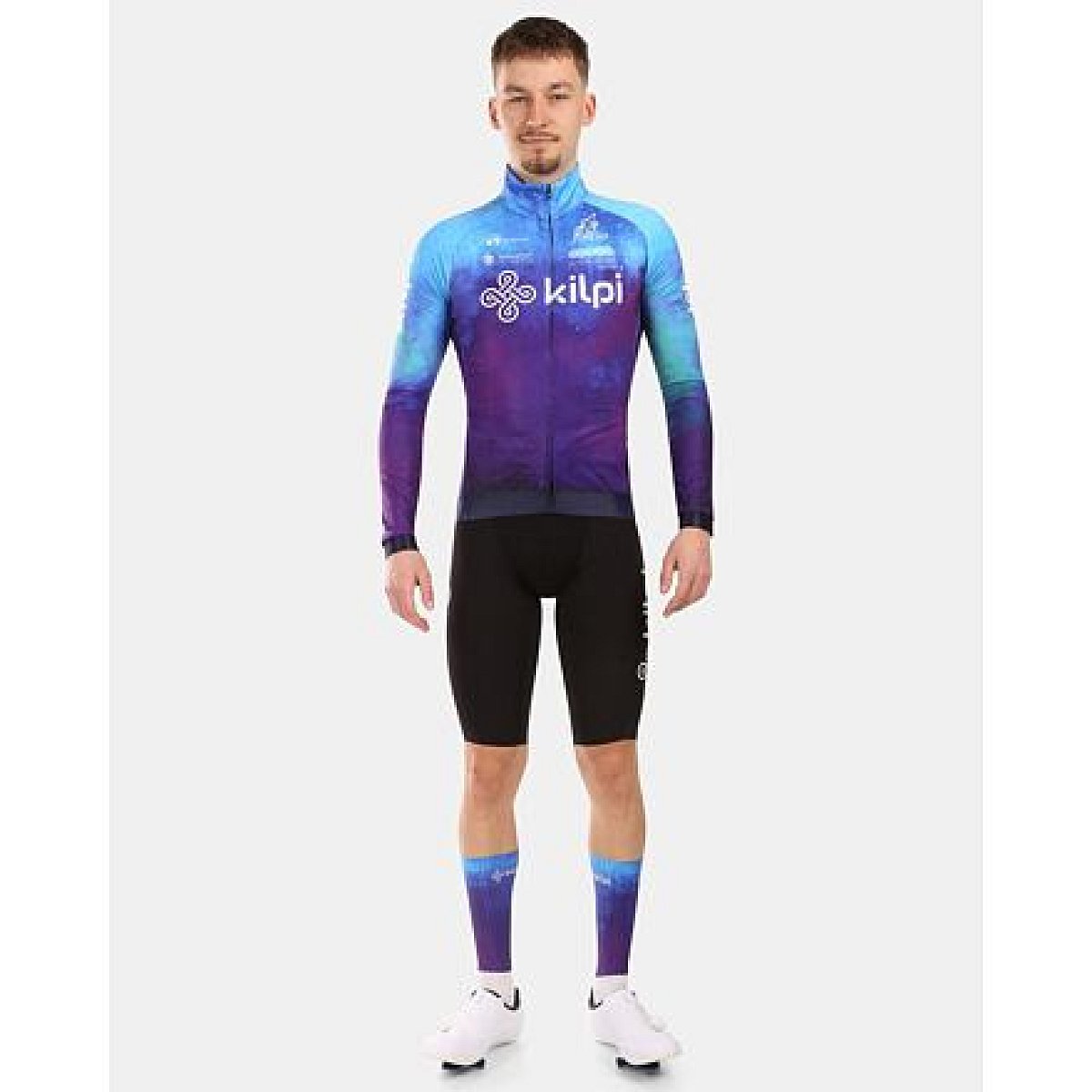 Pánský cyklistický dres s dlouhým rukávem Kilpi VULCANO-M velikost 3XS
