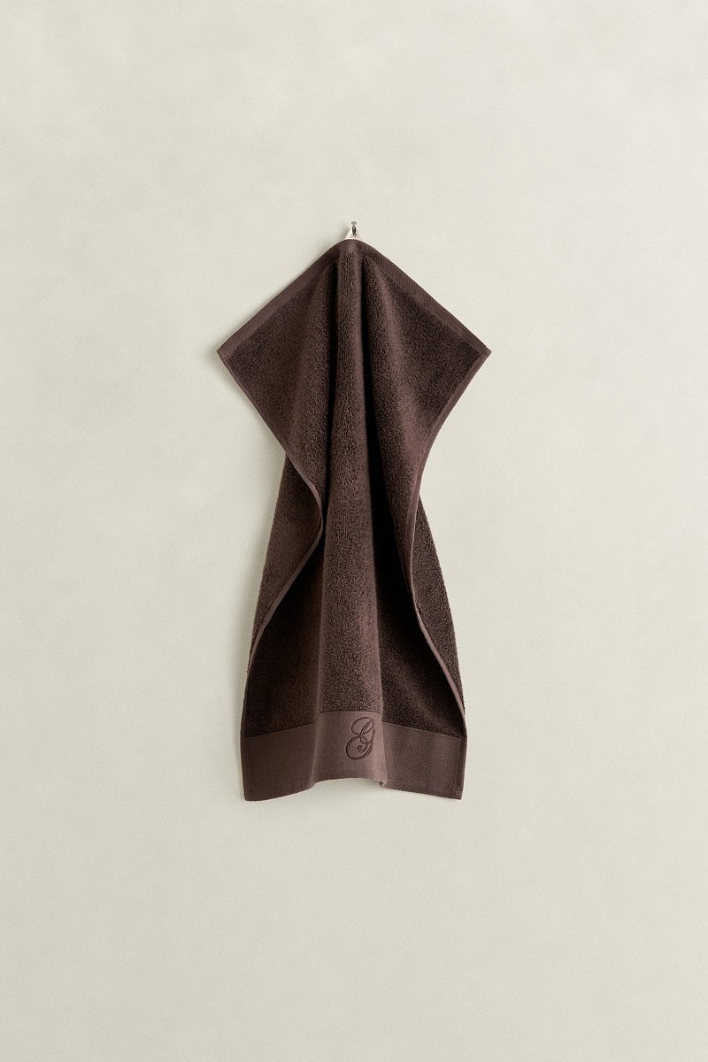 RUČNÍK GANT EMBROIDERY TOWEL 50X70 DEEP BROWN