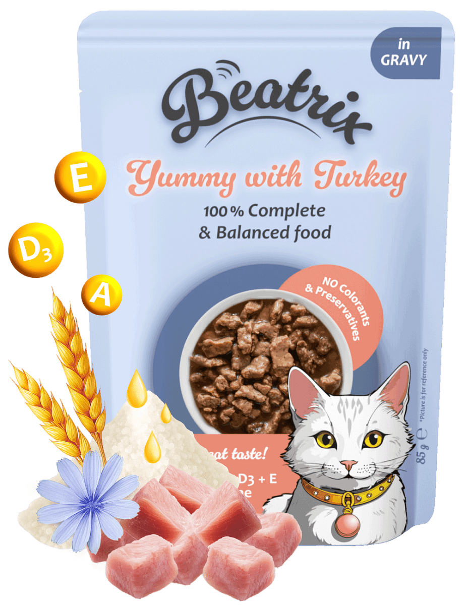 Kapsička Beatrix Adult Cat s krůtím 85g