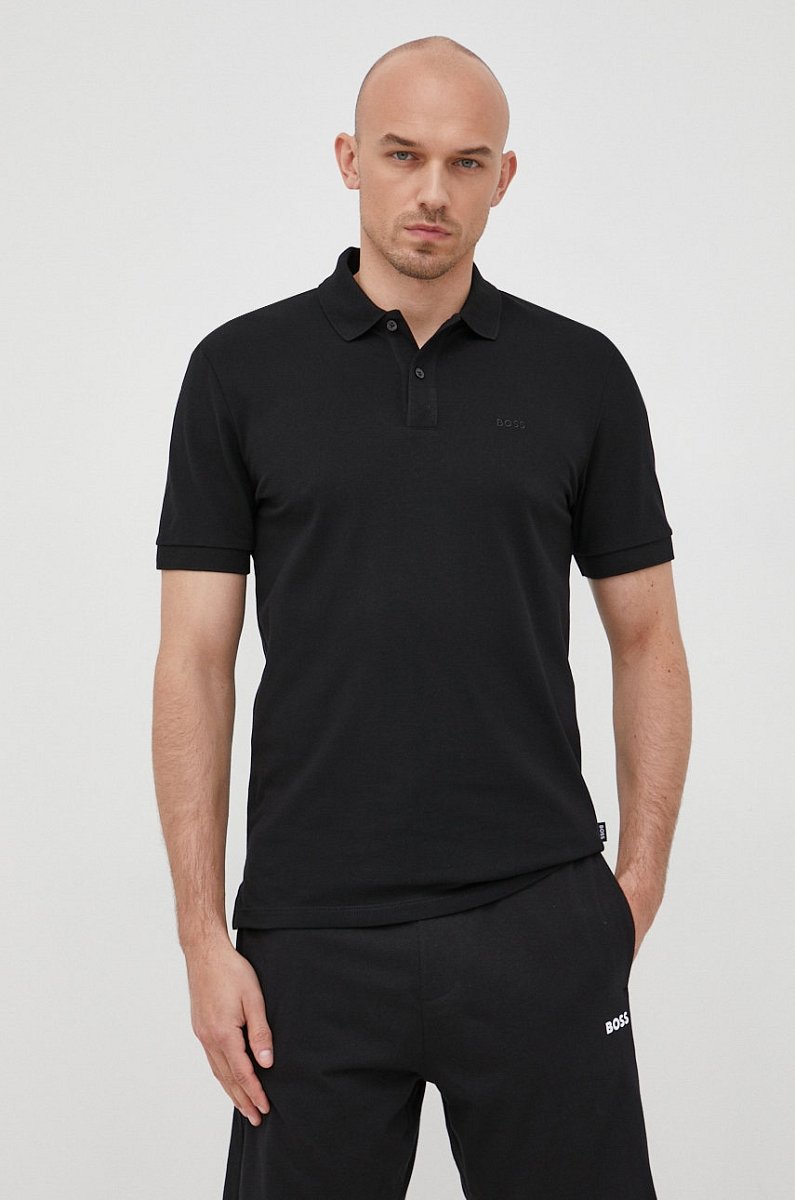 Bavlněné polo tričko BOSS Pallas