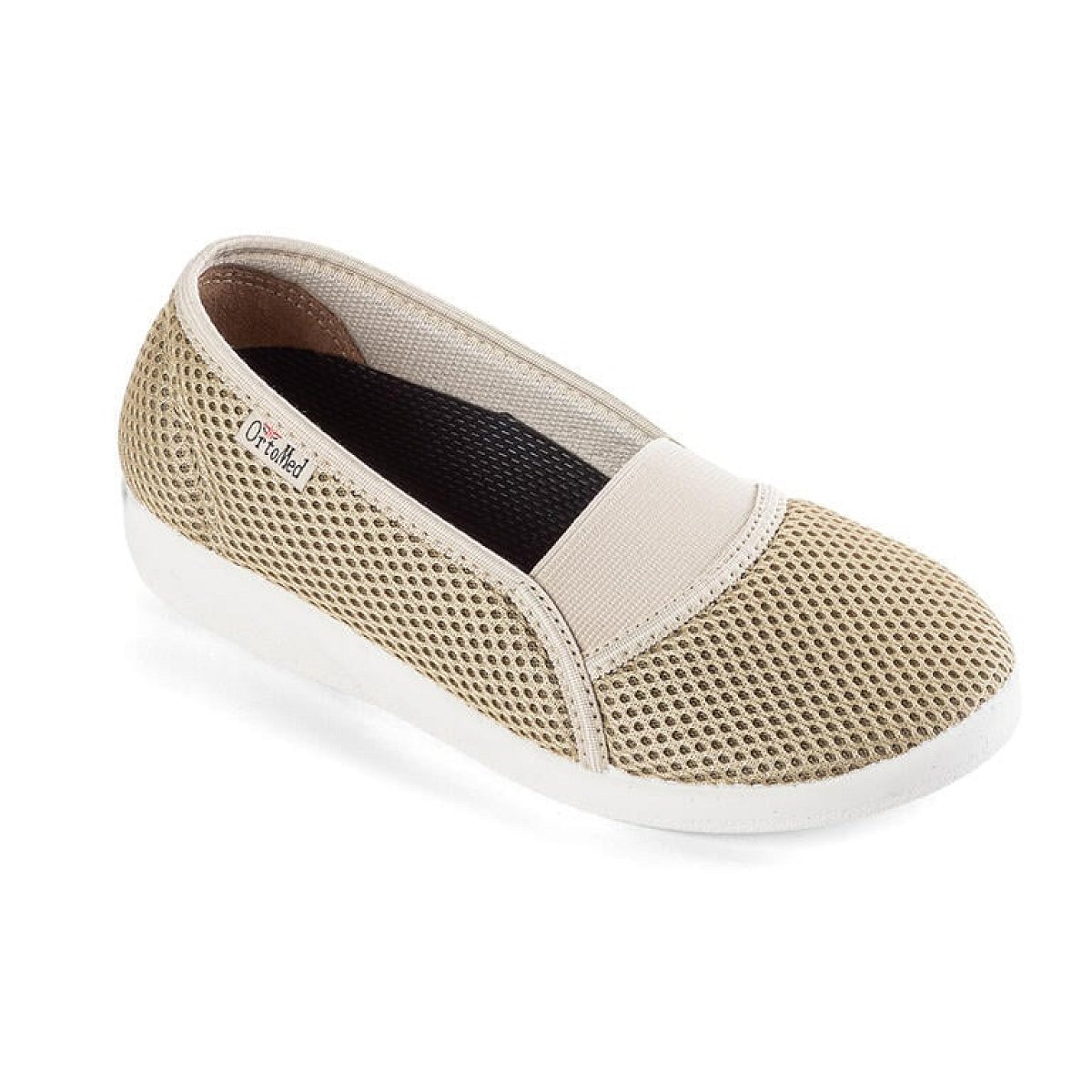 Nazouvací baleríny s pružným nártem béžové vel. 39