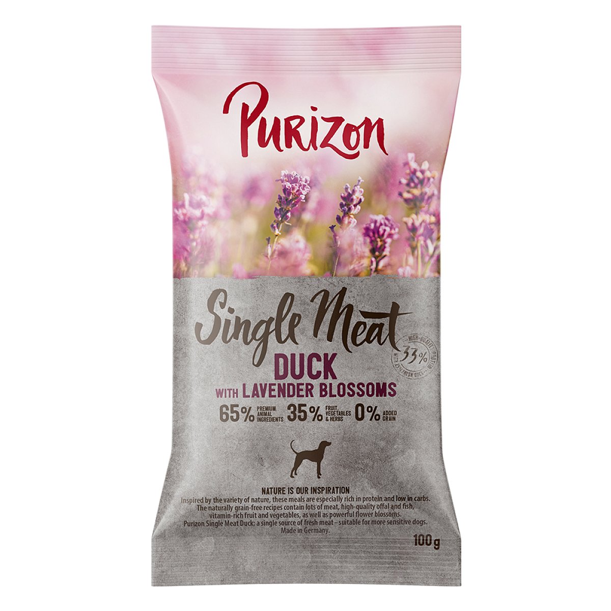 Purizon Single Meat Adult kachna s jablky - bez obilovin - 100 g
